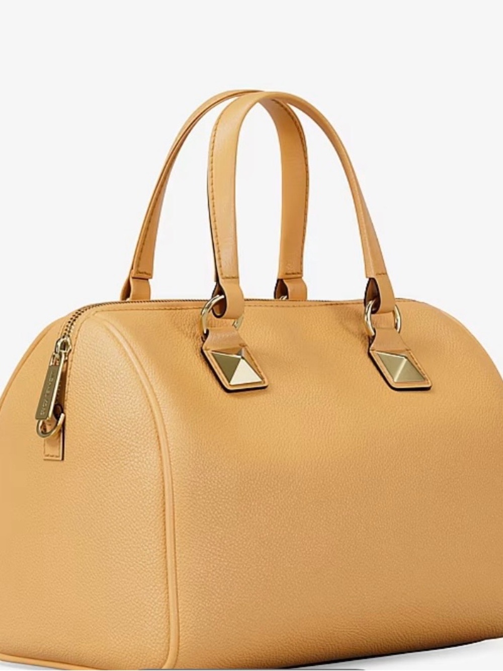 Michael Kors Pebbled Leather Satchel in Mustard - Picture 3 of 3